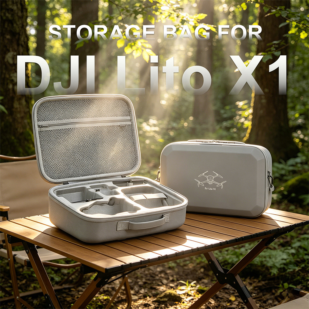 Drone Hard Shell Case - Estuche de Transporte Rígido de Cuero