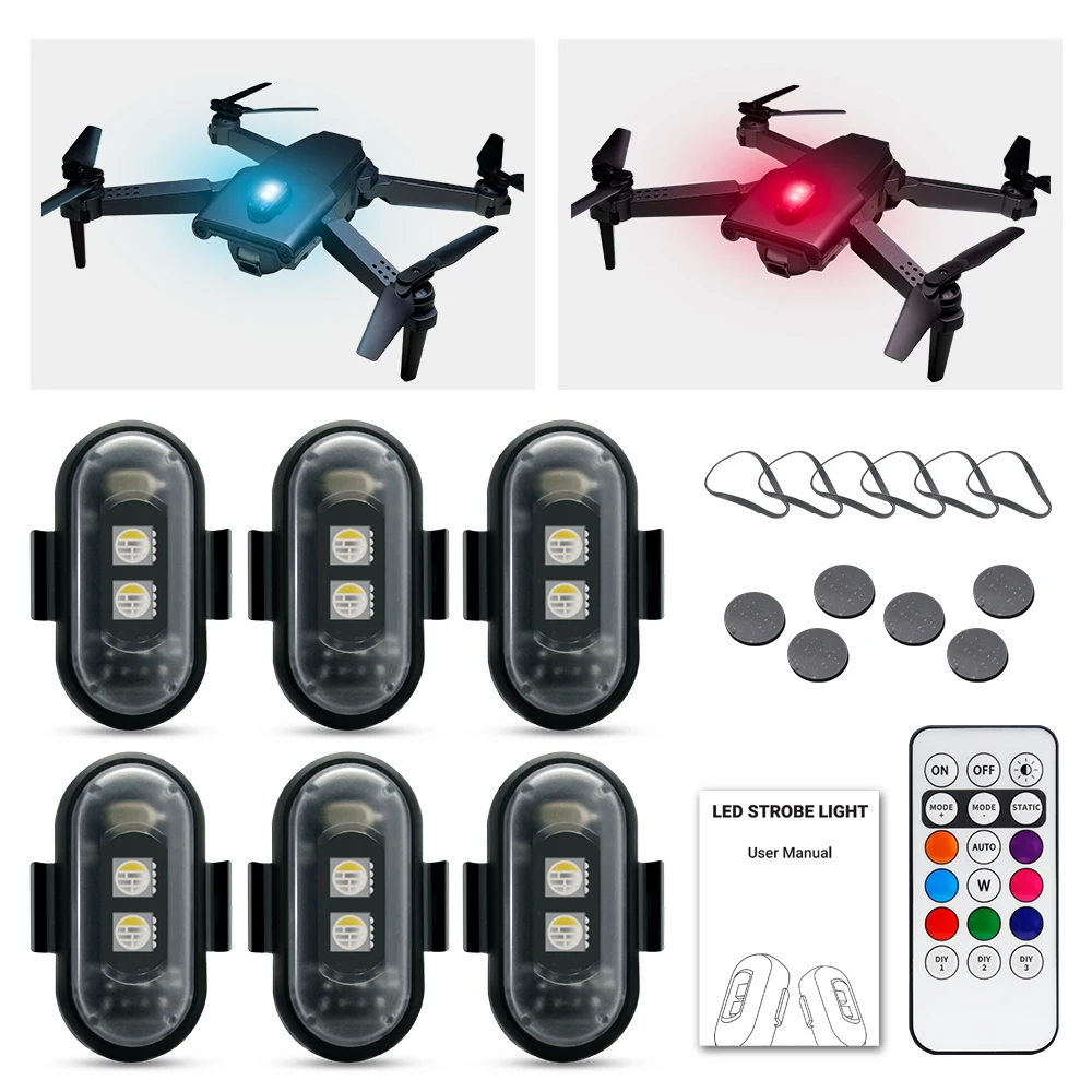 Luz estroboscópica para motoci - Drone Strobe Light reseña y precio